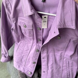 Talbots Light Purple Denim Jacket